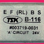 RG-1K02,(B-116) คัทเอาท์ KOMATSU PC-200 รุ่น 5 24V.