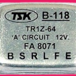 RG-1H01,(B-118) คัทเอาท์ HITACHI TR1Z-64 12V.